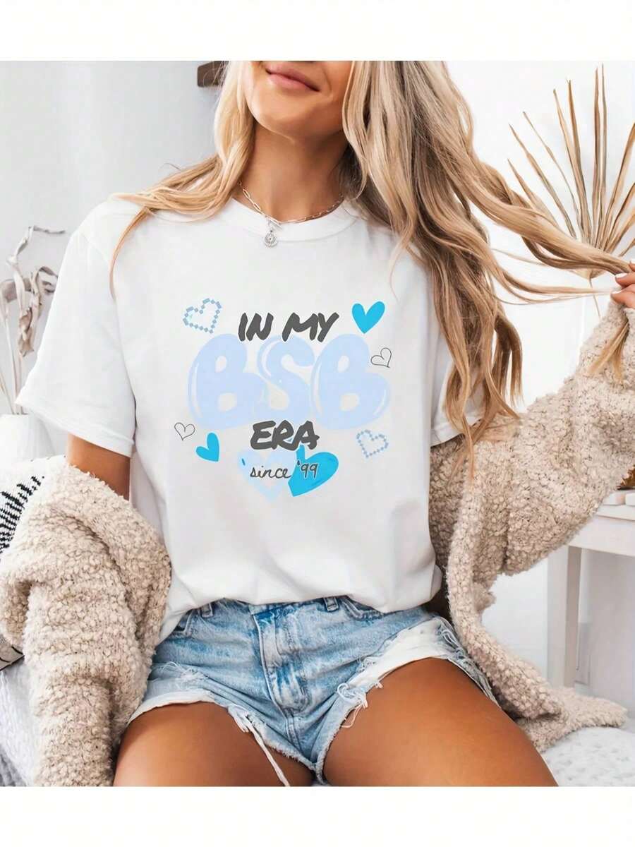 90s Retro Nostalgic Back Blue BSB Camisole, Ideal For Vegas Women's Parties And Clothing Gifts, Pure 220g Soft And Breathable Unisex Camisole, Casual Fashion For Sports, Travel And Daily Wear, Comfortable For Summer, Casual Style And Durable - 白色 - 查看 1