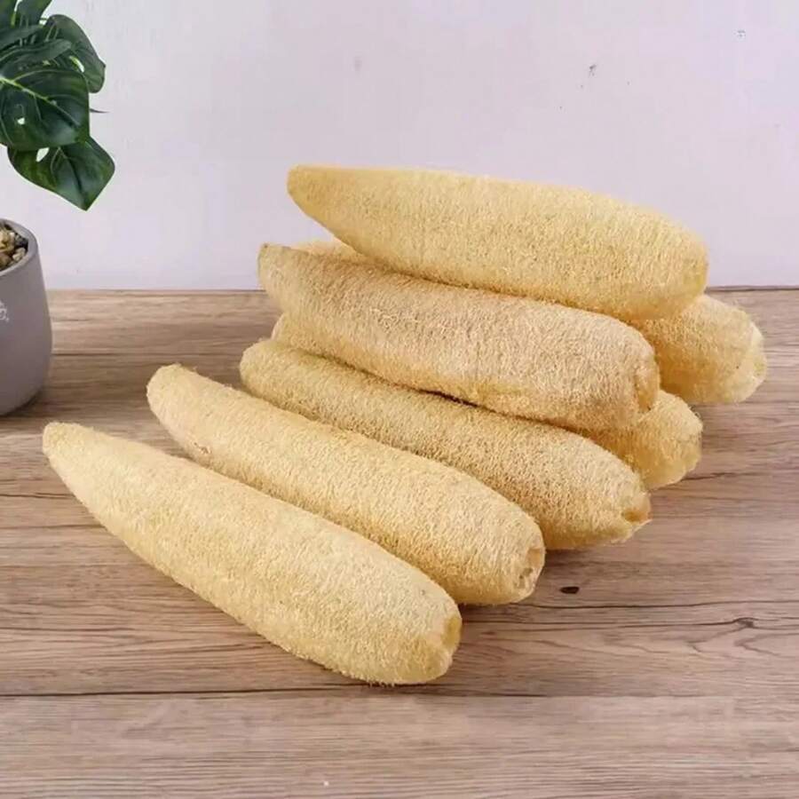 Esponja Exfoliante Natural para Baño con Cuerda, Esponja de Luffa para el Cuidado de la Piel, Spa, Ducha, Baño y Limpieza de Cocina - 2 piezas - Ver 1