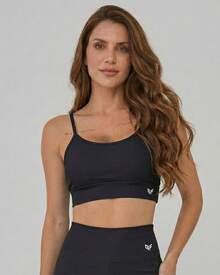 Women's Fitness Set: STRAP TOP + LEGGING PANTS For Training/Gym Premium Fabric - Perak - View 3