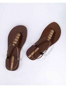 Ipanema Men Athletic & Outdoor Sandals & Slides - Brown/Glitter/Gold - View 2