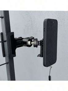 Kẹp điện thoại từ tính mạnh mẽ, giá đỡ đa năng xoay 360° tiện dụng, dùng được trên bàn làm việc, giường ngủ và xe hơi (không bao gồm dây đeo điện thoại). - màu đen - Xem 7