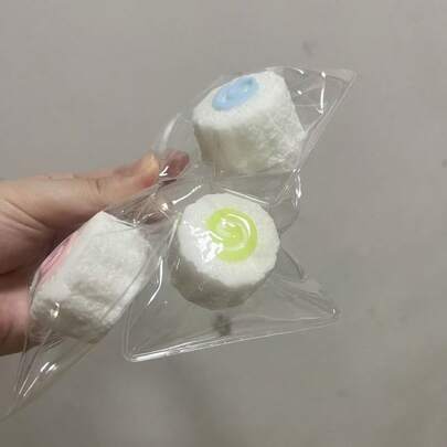 1 món đồ chơi giảm căng thẳng mềm mại, dày dặn màu Macaron, đàn hồi chậm, chất liệu gel mềm TPR, cảm giác cầm nắm dễ chịu, thích hợp để giảm căng thẳng văn phòng, làm bạn đồng hành khi học tập, giảm lo âu, quà sinh nhật.