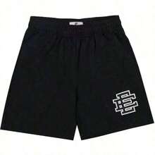 New Basic Summer Mesh Shorts EE.Classic Floral Print Gym Shorts 2025 Beach, Basketball And Sports Shorts For Men - Fangzi Negro - View 12