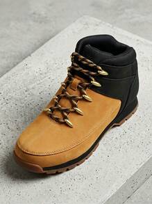 Men Outdoor Hiking Boots Durable Structure Shock Absorption Waterproof Thick Sole Skin-Friendly Hiking Trekking Travel Brown TB0A1NHJ - brown - View 1