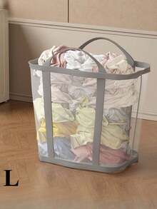 Multifunctional Foldable Mesh Laundry Drying Basket With Handle, Portable Storage Bag, Space-Saving Clothes Organizer Basket, Suitable For Laundry Room, Bedroom, Bathroom, Travel, Dorm, RV, Balcony, Yard And Other Home Use, Large Capacity Rectangular Drying Rack, Perfect For Storing Underwear, Socks, Towels, Toys And Small Items, Available In 4 Colors - Multicolor - View 15