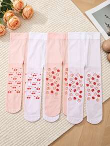 4 đôi tất múa ba lê chống muỗi, in họa tiết, nhẹ, không bị xước cho bé gái, chất liệu dày dặn, co giãn cao, siêu mỏng, phù hợp mọi mùa. - Nhiều màu - Xem 13