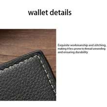 New Men's Wallet Short Wallet Men's Youth Business Casual Horizontal Wallet Fashionable Large Capacity Wallet - màu nâu - Xem 6