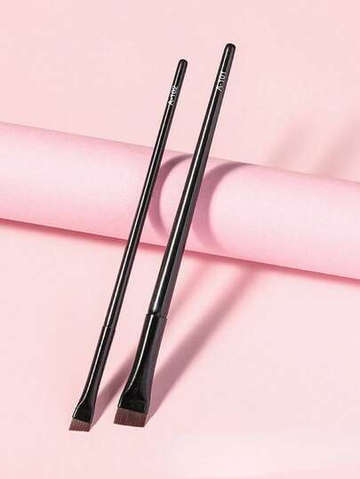 1 pieza Pincel profesional ultra fino y plano para delineador de ojos, pincel para contorno de cejas, brochas de maquillaje para mujeres, herramientas de belleza para cejas
