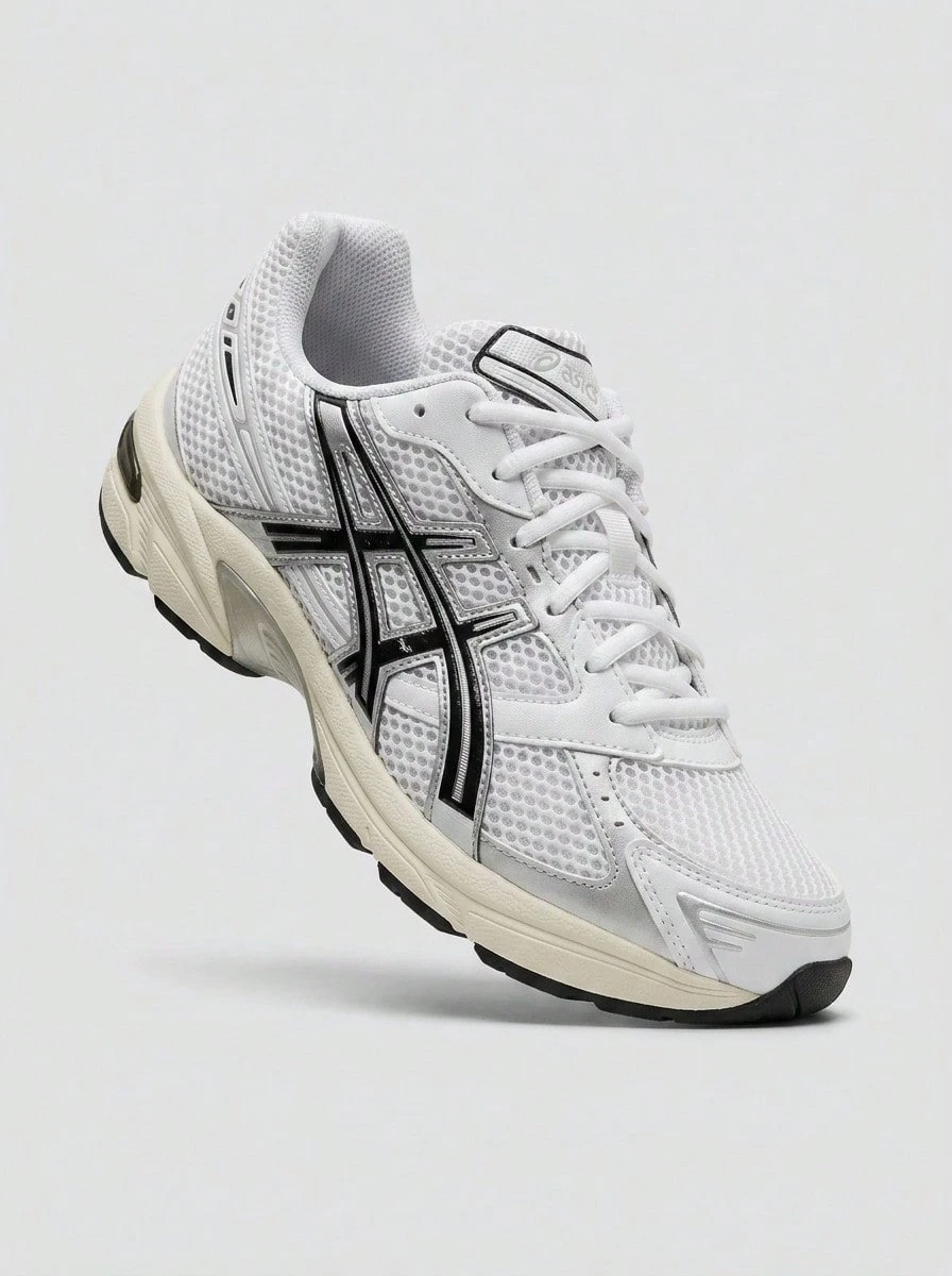 Asics Giày chạy bộ ổn định GEL-1130™ dành cho cả nam và nữ với thiết kế lấy cảm hứng từ phong cách cổ điển cùng chất liệu da tổng hợp hiện đại và đệm gót GEL mang lại sự thoải mái hàng ngày 1201A256-118 - Mây trắng xám - Xem 1