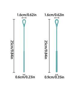 Silicone Straw Cleaning Brush, Reusable, Extended Design, Suitable For Cleaning Glass, Metal Milkshake Straws And Straw Cups, Non-Slip Handle Soft And Bendable - Multicolor - View 10
