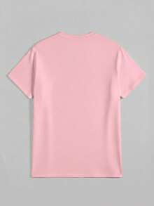1pcsEMERY ROSE Graphic Tee Feeling Lucky Rodeo Shirt Retro Country Concert Top,Going Out Tops For Women Shine Print Cotton Tees Summer Casual Shirts - 粉色 - 查看 5