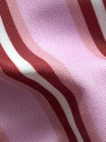 2026 New Colorful Striped Elegant Sexy Women's Casual Sexy Beach Bikini Two Pieces Swimwear With Tie Design, Suitable For Summer Beach, Vacation, Pool Party, Etc. - Multicolor - View 6