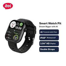 itel Smartwatch ISW-O20, Layar HD 2,04 inci, Didukung AI, Tahan Air IP68, Lebih dari 200 Mode Olahraga Profesional - View 1