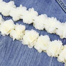 1pc Flower Decor DIY Webbing - Beige - View 6