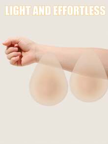 夏季超薄弹力硅胶乳贴，隐形文胸，女士内衣，无肩带文胸，弹力文胸，提拉胸部，防止下垂，适合搭配婚纱、礼服、连衣裙、比基尼、泳装 - 彩色 - 查看 6