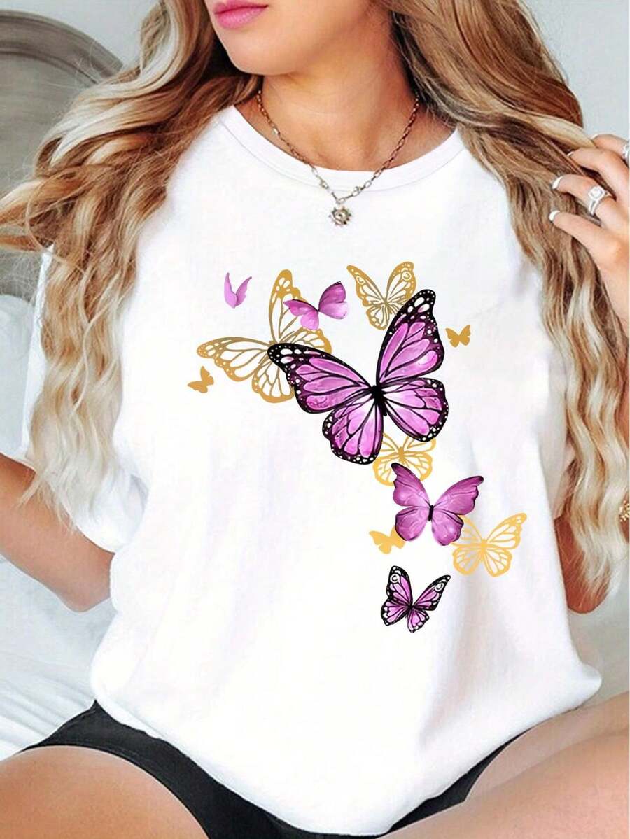 deyin Women T-Shirts - 白色 - 查看 1