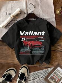 de 3 piezas de camisetas de mujer a 2026, diseño casual y sencillo con estampado de coche, cuello redondo, manga corta, camiseta ajustada para mujer.100% algodón puro Mundial de la Copa - Negro - Ver 2