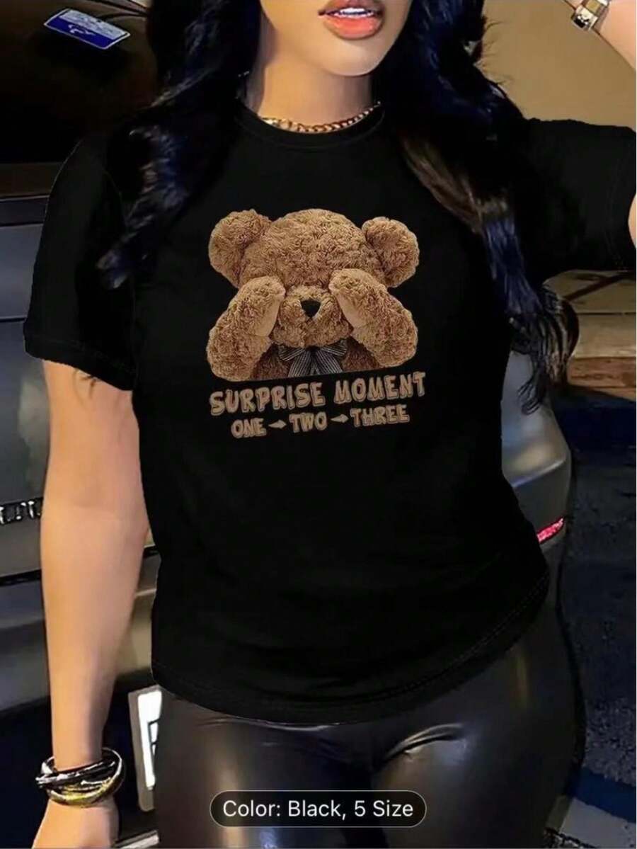 Women T-Shirts - Black - View 1