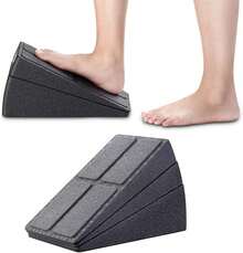 Slant Board For Calf-Stretching - Adjustable Foam Slant Board Wedge Incline Wedge Stretcher For Squats, Foot & Ankle Mobility, Portable Fitness Equipment, Balance Block - Grey - View 3