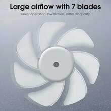 1 pieza Ventilador de cuello recargable por USB, rotación de 360°, adecuado para oficina, viajes, fitness, transporte, al aire libre y otros escenarios, 3 velocidades de viento ajustables - Multicolor - Ver 8