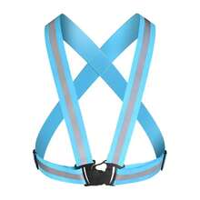 New Highlight Reflective Straps Night Running Riding Clothing Vest Adjustable Safety Vest Elastic Band For Adults And Children - D - View 7