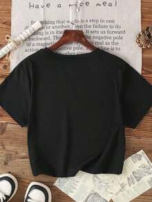 Women T-Shirts - Black - View 2