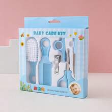 6pcs Baby Care Set, Includes Comb, Brush, Scissors And Other Grooming Tools - Multicolor - View 1
