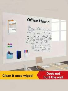 122pcs Magnetic Whiteboard Set With 112pcs Accessories, 2 Whiteboard Markers, Removable Dry Erase Board Set, Includes Markers, Magnets, Numbers, Letters And Educational Accessories, Suitable For Home, School And Office Use, Wall-Mounted Whiteboard, White Office Writing Board, Wall-Mounted Magnetic Teaching Stickers, Erasable Magnetic Home Message Board, Small And Large Black And White Message Board, Photo Wall, School Supplies, Magnetic Board, Classroom - Message Board - View 7