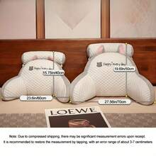 Single Lumbar Support Cushion For Reading In Bed, Designed For Backrest And Arm Support - Green(Dinosaur)-m - View 5