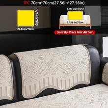 1 pieza Funda de sofá de seda con enfriamiento, protector de sofá impreso con diseño geométrico antideslizante, funda de mueble transpirable para verano - Varios estilos - Ver 35