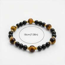 1 chiếc, Vòng tay tài lộc, Vòng tay đá mắt hổ, Phong cách Boho và Tối giản, Quà tặng cho phụ nữ - Đầy màu sắc - Xem 5