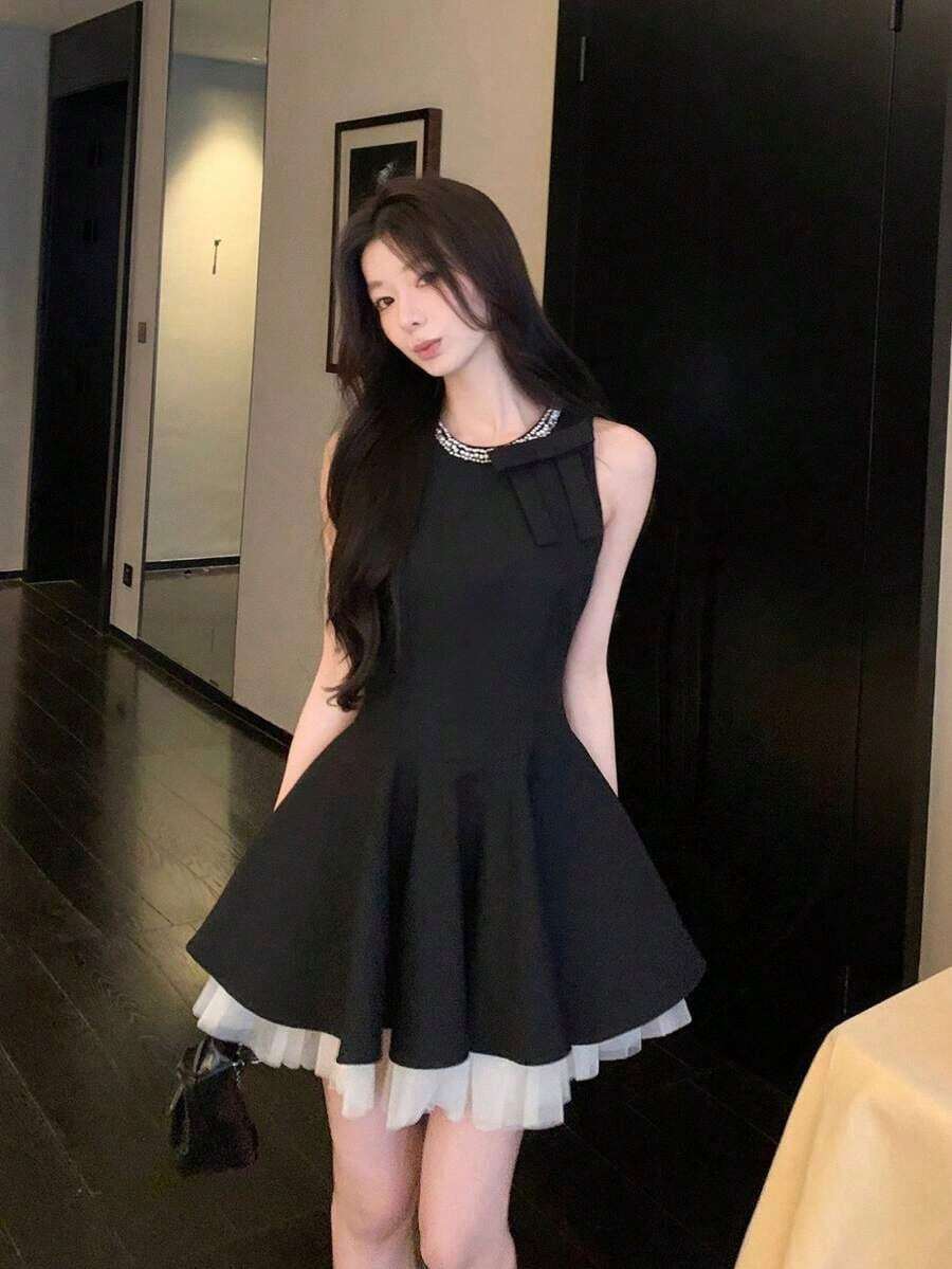 Dirndl Dresses - Black - View 1