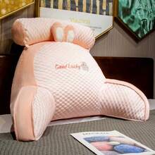 Single Lumbar Support Cushion For Reading In Bed, Designed For Backrest And Arm Support - Yellow-l - View 11