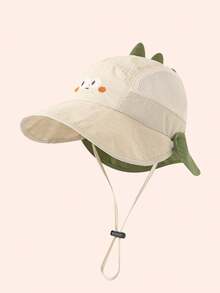 1pc Animal Bucket Hat, Dinosaur, Rabbit, Bear Design, Baby Sun Protection Hat, Children Breathable Mesh Sunhat, Suitable For Spring, Summer, Autumn - Multicolor - View 11