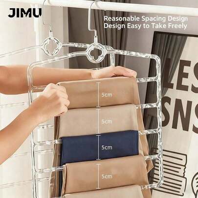 Luxury All-In-One Multi-Functional Non-Slip Pants Rack, Suitable For Dorms And Bedrooms - Space-Saving Multi-Layer Clothing Sorting & Hanging Dryer Storage Rack, Sturdy Non-Slip Design, Portable Lightweight Wardrobe Rack, Suitable For Closets, Laundry And Wardrobe Organization, Easy Access