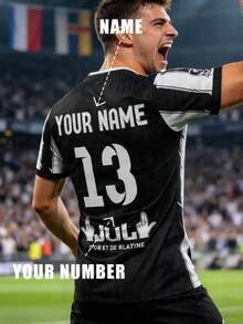 Jersey Sepak Bola Kustom dengan Nama dan Nomor, Kaos Sepak Bola Bergaris, Pakaian Tim Olahraga Piala Dunia, Seragam Atletik untuk Pertandingan, Hadiah untuk Penggemar. - MultiWarna - View 1