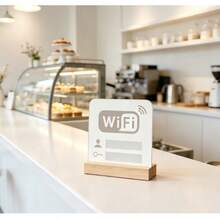 Acrylic WiFi Sign – Premium Decorative Display For Commercial Store Fronts - B - View 7