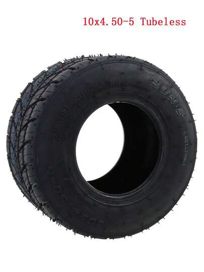 Lốp xe mưa 5 inch 10x4.50-5 inch hút chân không, không kèm săm, phù hợp với phụ kiện xe đua kart và xe drift, phụ tùng sửa chữa (không săm)