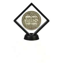 Yes Or No 幸運硬幣，決策紀念幣，雙面徽章，收藏禮品，萬聖節禮物，硬幣，硬幣收藏，硬幣展示盒，貨幣，桌遊，男士配件，紀念幣，遊戲 - 銀色 - 查看 8