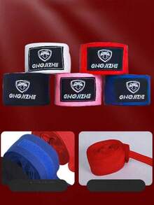 1 Pair Thin Boxing Wraps, Suitable For Beginners, Provide Protection And Extreme Comfort For MMA And Other Sports; Unisex Professional Sports Protective Gloves - Multicolor - View 5