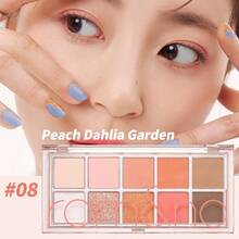 Rom&Nd 1盒 7.5g Better Than Palette #08 Peach Dahlia Garden 眼影盤，暖桃橘色調，活力少女約會日常眼妝 - 新08 蜜桃大麗花園 - 查看 6