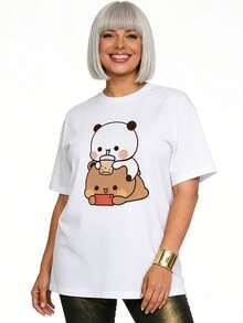 Camiseta de manga corta con cuello redondo suave y casual de verano para mujer, tops para salir, vintage, Gen Z, tops, curvas, ropa Y2K, algodón, Italia, Grecia, tops de mujer, tops bonitos, camisetas gráficas, conjuntos de primavera, estilo callejero americano, casual deportivo, estilo unisex, estilo casual urbano, casual, jersey, camisetas holgadas, ropa de calle retro, estilo de los 90, estilo de los 2000, subcultura, estilo europeo, tops negros, tops blancos, conjuntos de fiesta de los 90. Blanco - Blanco - Ver 10