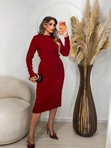 Winter Fashion  Knitting Set - Red - View 5