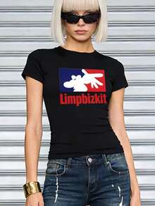 Camiseta de algodón de manga corta con cuello redondo, ajustada y suave, para mujer, tops para salir, vintage, generación Z, tops, curvas, ropa Y2K, algodón, Italia, Grecia, tops para damas, tops bonitos, camisetas gráficas, conjuntos de primavera, estilo callejero americano, casual deportivo, estilo unisex, estilo casual urbano, casual, jersey, camisetas holgadas, ropa urbana retro, estilo de los 90, estilo de los 2000, subcultura, estilo europeo, tops negros, tops blancos, conjuntos de fiesta de los 90. Blanco - Negro - Ver 10