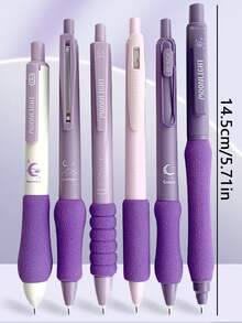 3 piezas Bolígrafos retráctiles neutros de dopamina, tinta negra de 0.5 mm punta fina, agarre cómodo, escritura suave, adecuado para oficina y estudio - color - Ver 10