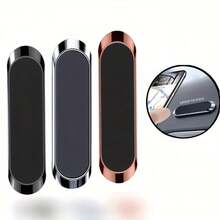 Universal Mini Magnetic Car Phone Holder, Stable Non-Shaking Dashboard Mount, One-Hand Operation, Quick Installation, Fits Multiple Vehicle Models - Black - View 2