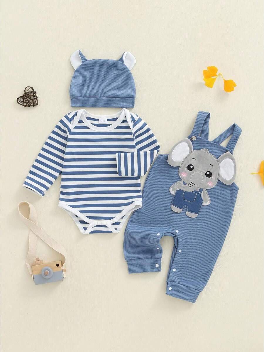Baby Boys T-Shirt Co-Ords - 藍色 - 查看 1