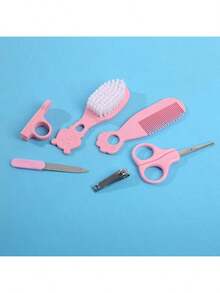 6pcs Baby Care Set, Includes Comb, Brush, Scissors And Other Grooming Tools - Multicolor - View 5