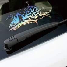 1pc Creative & Interesting Compass Breeze Sticker, Designed For Cartoon Fans And Enthusiasts, High-Quality, Suitable For Car, Pickup Truck, Motorcycle And Laptop Decoration - Evening Breeze at Compass Peak - View 1