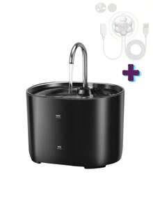 2,2L Dispensador de agua automático y silencioso para gatos con filtro de carbón activado, diseño de grifo blanco - 2.2 litros - Ver 14